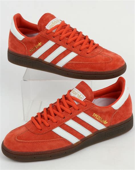 adidas red handball shoes.